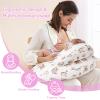 AMASKY Nursing Pillow, Breastfeeding Pillows, with Removable Pillow Cover, Machine Washable, Machine Washable, Pink Bears, Pallet of Product view 2
