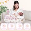 AMASKY Nursing Pillow, Breastfeeding Pillows, with Removable Pillow Cover, Machine Washable, Machine Washable, Pink Bears, Pallet of Product view 3
