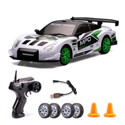 1:24 Scale RC Drift Car,4WD 2.4GHz High Speed Racing Hobby Sport Toy Car Vehicle with LED Lights,Racing and Drift Wheels for Adult Boys Girls Kids Gift (SC24A11-1)