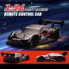 1:24 Scale RC Drift Car,4WD 2.4GHz High Speed Racing Hobby Sport Toy Car Vehicle with LED Lights,Racing and Drift Wheels for Adult Boys Girls Kids Gift (8601-Black) view 3