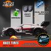 1:24 Scale RC Drift Car,4WD 2.4GHz High Speed Racing Hobby Sport Toy Car Vehicle with LED Lights,Racing and Drift Wheels for Adult Boys Girls Kids Gift (8601-Black) view 4