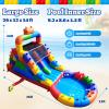 26FT(L) Commercial Grade Water Slide for Adults, (Doul Lane) (Heavy Duty Full PVC) (Big Airtight Splash Water Pool), (1100w Blower), Inflatable Waterslide for Backyard, Outdoor Slide Park view 2