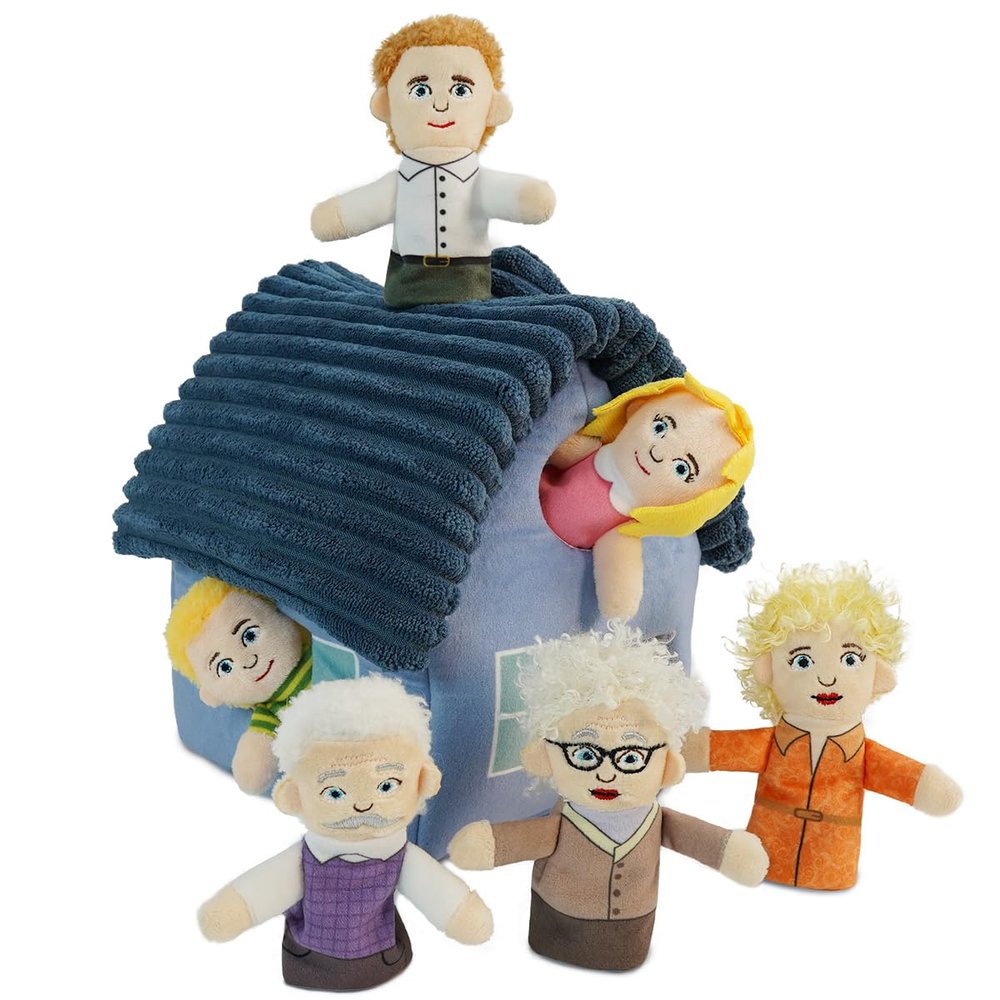 Finger Puppet Family Finger Puppet,6pcs Cute Puppet Mini Plush Toys Teaching Show,Soft Puppet for Kids Family Role Playing (EA Home)