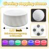 Onyoloy Kids Light Up Stepping Stones - 6 Non-Slip Stepping Stones, Each with 7 LED Light Colors, Indoor Obstacle Training Balance Stepping Stone Toys for Kids Ages 3 and Up. view 2
