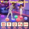 Onyoloy Kids Light Up Stepping Stones - 6 Non-Slip Stepping Stones, Each with 7 LED Light Colors, Indoor Obstacle Training Balance Stepping Stone Toys for Kids Ages 3 and Up. view 3