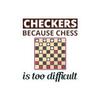 Checkers Pride Sticker - Casual Board Game Vinyl Decal for Game Night Fans view 1