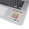 Checkers Pride Sticker - Casual Board Game Vinyl Decal for Game Night Fans view 2
