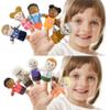 Finger Puppet Family Finger Puppet,6pcs Cute Puppet Mini Plush Toys Teaching Show,Soft Puppet for Kids Family Role Playing (Asian Home) view 4