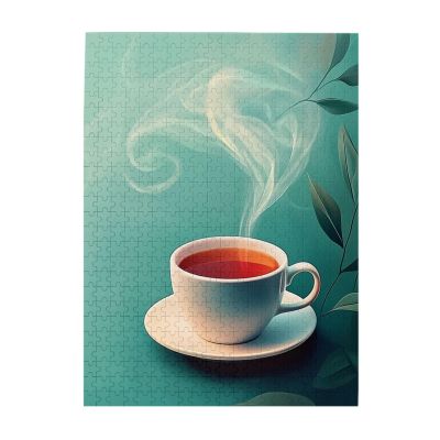 CDSASHCA 500 Piece Coffee Cup Wooden Puzzle - Cozy Mug with Steaming Brew, Perfect for Coffee Lovers & Adults,Unique Artwork for Adults,Hands-on Skills,Gifts for Family and Friends
