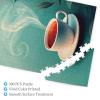 CDSASHCA 500 Piece Coffee Cup Wooden Puzzle - Cozy Mug with Steaming Brew, Perfect for Coffee Lovers & Adults,Unique Artwork for Adults,Hands-on Skills,Gifts for Family and Friends view 2