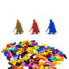 BoardGameSet 50PCS King with Sword Meeple Figures | Board Game Pieces Accessories Meeples, Yellow view 1