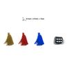 BoardGameSet 50PCS King with Sword Meeple Figures | Board Game Pieces Accessories Meeples, Yellow view 2