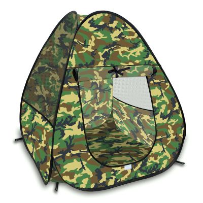 Military Play Tent for Kids, Army Camouflage Pop Up Play Tent, Collapsible Playhouse Indoor Outdoor Portable for Boys and Girls