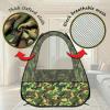 Military Play Tent for Kids, Army Camouflage Pop Up Play Tent, Collapsible Playhouse Indoor Outdoor Portable for Boys and Girls view 2