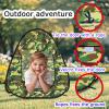 Military Play Tent for Kids, Army Camouflage Pop Up Play Tent, Collapsible Playhouse Indoor Outdoor Portable for Boys and Girls view 3