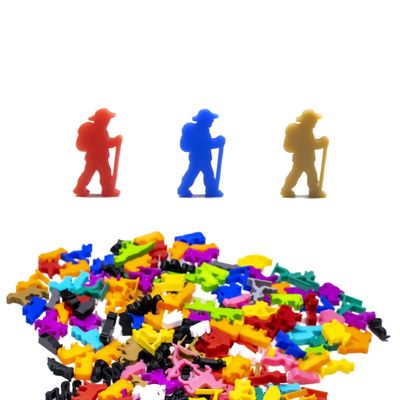 BoardGameSet 10PCS Adventurer, Explorer Meeple Figures | Board Game Pieces Accessories Meeples, Green