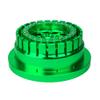 BeaxTurbo Racing Upgrade Parts RC CNC Aluminum Beadlock Wheel V2 Proline Hyrax Tire for Traxxas UDR 1/7 Green 1PCS (Green/Green) view 3