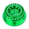 BeaxTurbo Racing Upgrade Parts RC CNC Aluminum Beadlock Wheel V2 Proline Hyrax Tire for Traxxas UDR 1/7 Green 1PCS (Green/Green) view 4