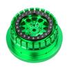 BeaxTurbo Racing Upgrade Parts RC CNC Aluminum Beadlock Wheel V2 Proline Hyrax Tire for Traxxas UDR 1/7 Green 1PCS (Green/Black) view 4
