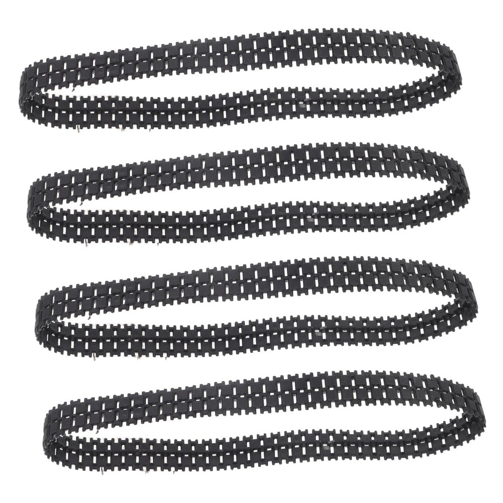 GARIOUANS 4pcs Rubber Tank Track Replacement for Robot Toys and Easy to Install Creativity and Problem-Solving Skills for Remote-Controlled Tank Models