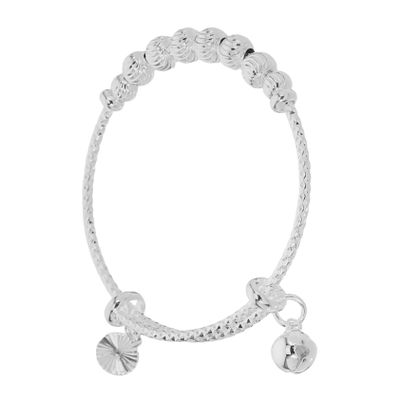 BESPORTBLE Bangle Bracelet Bell Charm Boy Girl Jewelry for Boys Girls for Showers and Birthdays Stylish Comfortable Silver Design