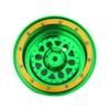BeaxTurbo Racing Upgrade Parts RC CNC Aluminum Beadlock Wheel V2 Proline Hyrax Tire for Traxxas UDR 1/7 Green 1PCS (Green/Gold) view 2