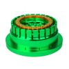 BeaxTurbo Racing Upgrade Parts RC CNC Aluminum Beadlock Wheel V2 Proline Hyrax Tire for Traxxas UDR 1/7 Green 1PCS (Green/Gold) view 3