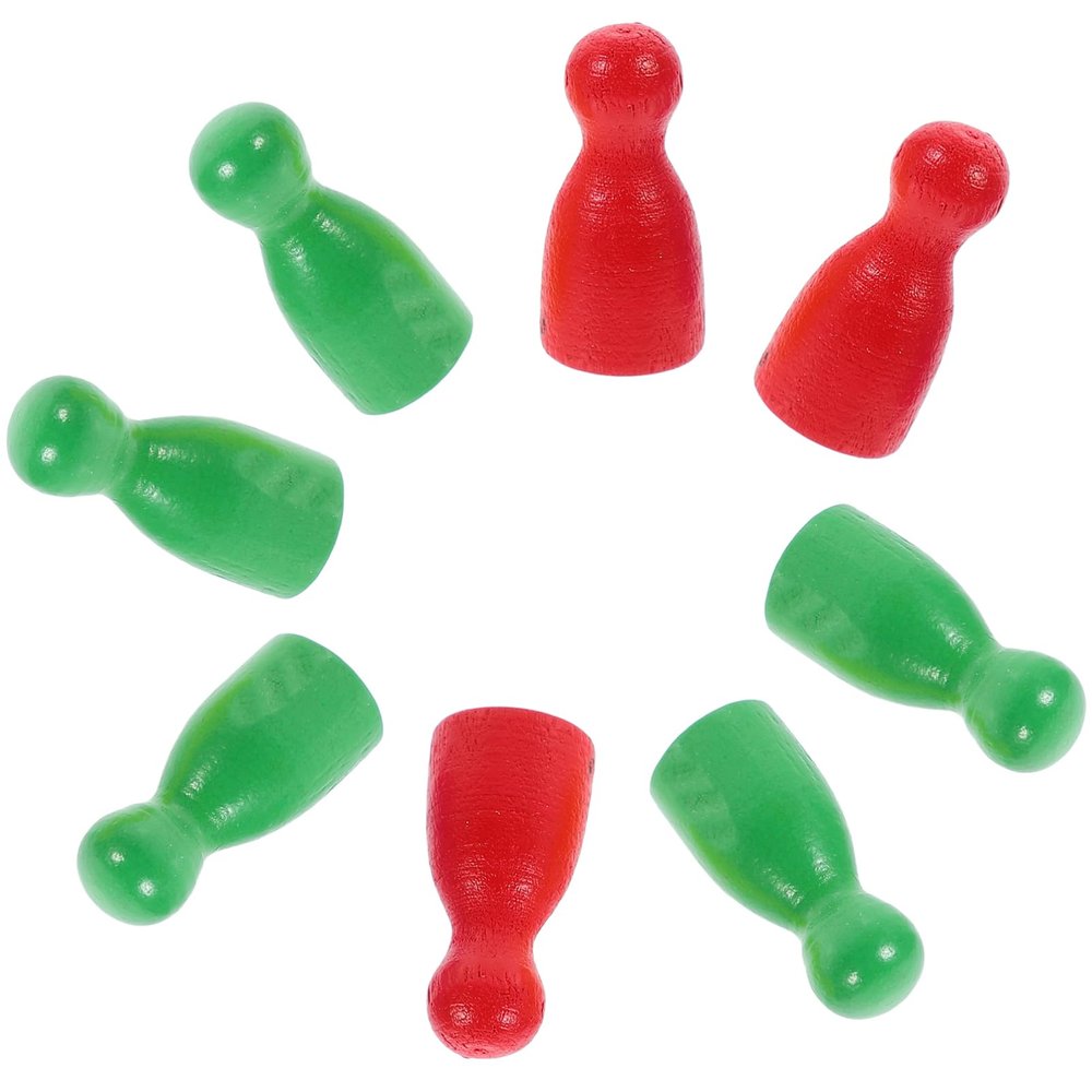 48pcs Piece Game Human Shape Checker Pawns Tabletop Markers for Board Games Accessory for Fun Family and Parties