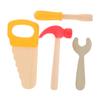 SOPOTUTU 4pcs Toy Construction Tools Wooden Mallets Pliers Tool Toy Gavel Fake Hammer Wooden view 1