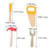 SOPOTUTU 4pcs Toy Construction Tools Wooden Mallets Pliers Tool Toy Gavel Fake Hammer Wooden view 2
