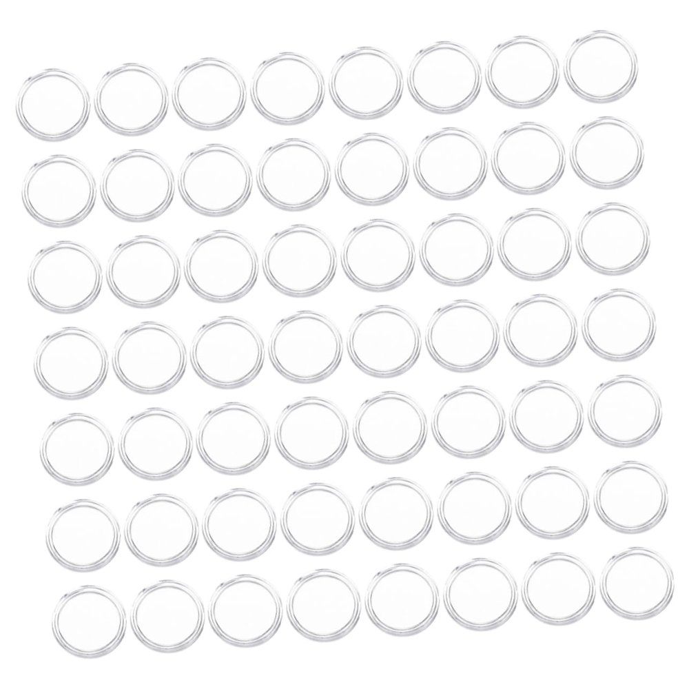 Tofficu 200pieces Acrylic Coin Storage Box Small Coin Box Lids Round Holders for Capsules Holder Protection