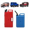 RC Car Simulation Fuel Tank, 2pcs Plastic Mini Oil Can Simulated Fuel Tank Decoration for SCX10 1/10 RC Crawler Car Upgrade Accessories (Red+Blue) view 1