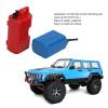 RC Car Simulation Fuel Tank, 2pcs Plastic Mini Oil Can Simulated Fuel Tank Decoration for SCX10 1/10 RC Crawler Car Upgrade Accessories (Red+Blue) view 4