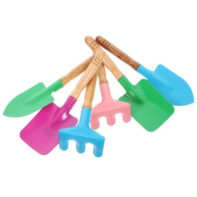 TOYANDONA 2sets Boy Girl Gardening Tools of Trowel and Rake Outdoor Planting Tools for Boy Girl Lightweight and for Garden Activities and Learning