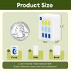 American Mahjong Tile Set Equipped with Mahjong Bag, 166 Quality White Engraved Tiles, 1.2 inch Mahjong Tiles Set with Carrying Bag/Dice/Chips, Creative Design Patterns, Ideal Mahjong Gifts (No Rack) view 2