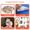 CHEFAN 4 Pack Felt Board Bible Stories Set, Flannel Board Stories, Nativity Flannel Graph Bible Toy for Kids, Include Cain and ABEL, Gideon and The 300 Men, Moses Escape from Egypt, The Fiery Furnace view 4