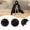 1/12 Action Figure Clothes, Miniature Clothing Cape Men Women, Mini, Dress up Figure Accessories, Doll Clothes for 6 inch, Black view 2