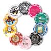 100-1000Pcs Custom Poker Chips,Personalized Poker Chips,Custom Poker Chips with Logo, Custom Drink Tokens, Plastic Casino chips, Customized Golf Ball Markers for Poker Game (Gray White, 37mm) view 4