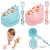 2Pcs Teeth Model for Teaching Kids, Cartoon Giraffe Demonstration Teeth Model with Toothbrush, Hygienic Habit Cultivation Kids Dentist Play Set for Children for Teaching view 1