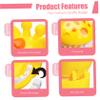 2Pcs Teeth Model for Teaching Kids, Cartoon Giraffe Demonstration Teeth Model with Toothbrush, Hygienic Habit Cultivation Kids Dentist Play Set for Children for Teaching view 3