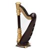 16CM Miniature Harp, Wooden Model Mini Musical Instrument Desktop Decoration Dollhouse Home Ornaments view 1