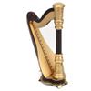 16CM Miniature Harp, Wooden Model Mini Musical Instrument Desktop Decoration Dollhouse Home Ornaments view 3