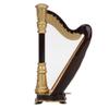 16CM Miniature Harp, Wooden Model Mini Musical Instrument Desktop Decoration Dollhouse Home Ornaments view 4