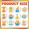 12 Pcs Here Comes The Son Baby Shower Decorations Honeycomb Centerpieces Welcome Here Comes The Son Table Decoration Sunshine Rainbow Bottle Stroller Table Topper for Baby Shower Party Favor view 2