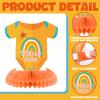 12 Pcs Here Comes The Son Baby Shower Decorations Honeycomb Centerpieces Welcome Here Comes The Son Table Decoration Sunshine Rainbow Bottle Stroller Table Topper for Baby Shower Party Favor view 4