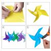 100pcs Windmill + 30m Wire Rope + Fitting Resistance Damage Windmill Toy Garden Party Decor view 2