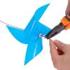 100pcs Windmill + 30m Wire Rope + Fitting Resistance Damage Windmill Toy Garden Party Decor view 4