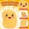 Dalycro Positive Nuggets Plush with Sound, Funny Stuffed Doll Toy for Teens and Women Cute Chicken Plush Gift for Birthdays Halloween (Positive Nuggets) view 3