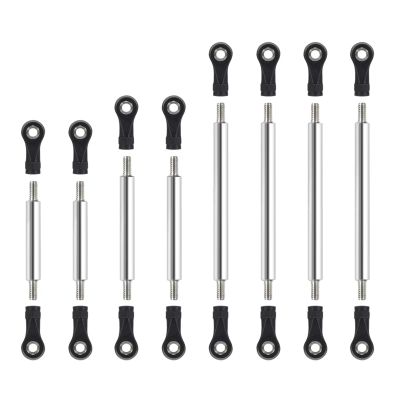 RC Car Parts for TRX4M 1/18 Chassis Suspension High Clearance Upgrade Parts 8PCS Stainless Steel Straight Links Set RC Crawler Car Accessories