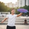 AMAZEABLES Star Air Flow Star, Spinning Cloth Flowstar, Dapo Star, Perfect for Juggling and Flow Arts, Portable and Durable (Violet) view 3